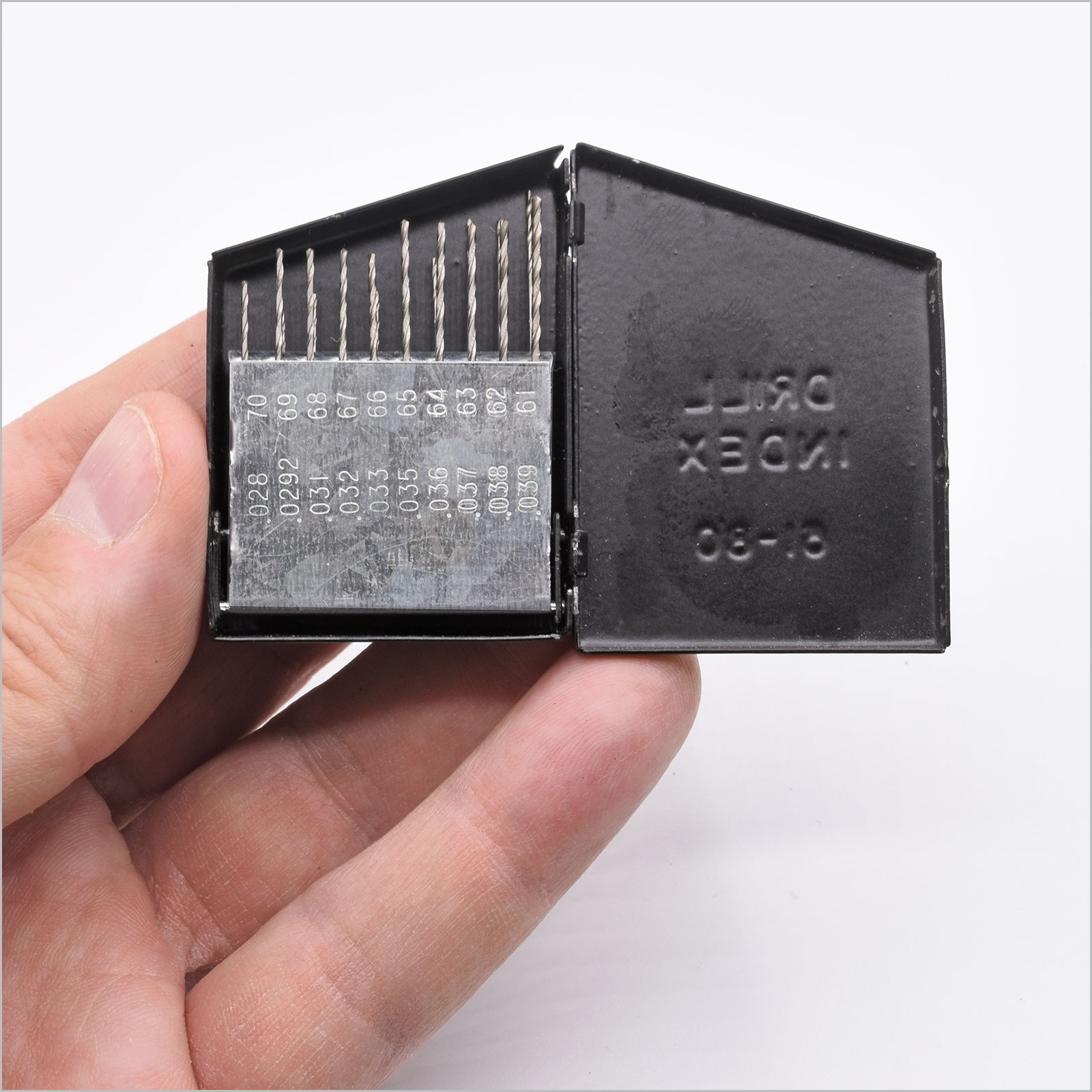 0.3-1.6mm In Plastic Case 20pc HSS Micro Drill Bit Set Wire Gauge Index 61-80 