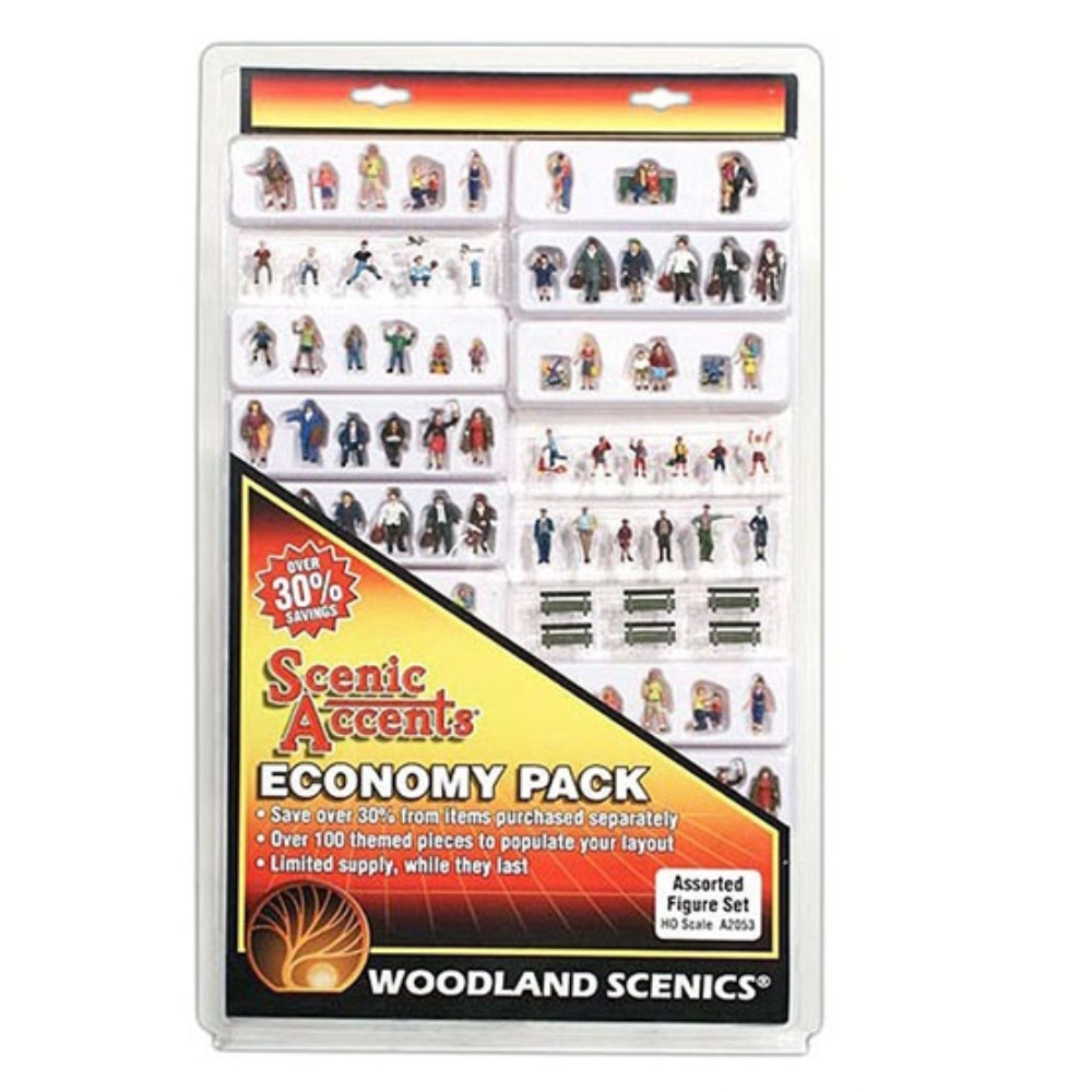 Woodland Scenics O Scale Scenic Accents Figures/Animal Set People & Pets 