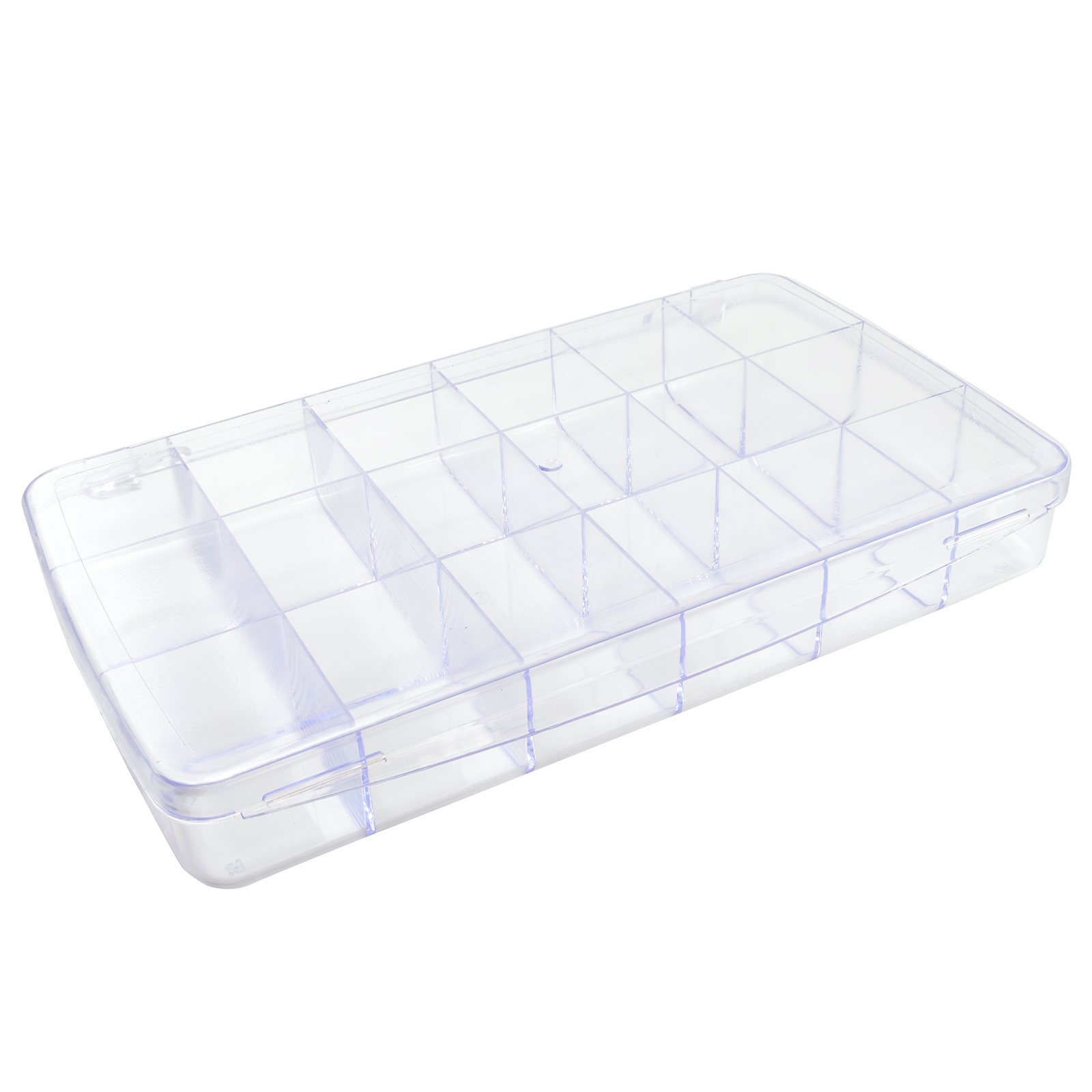 Details about   Plastic Multi-Compartment Adjustable Organizer Storage Box Case Container Case