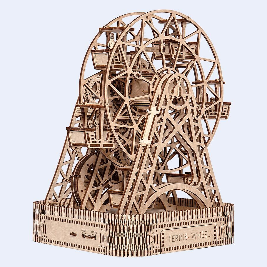 Ferris Wheel Cable Car Roller Coaster Metal Model Kit 3D Laser Cut 3D Puzzle NEW 