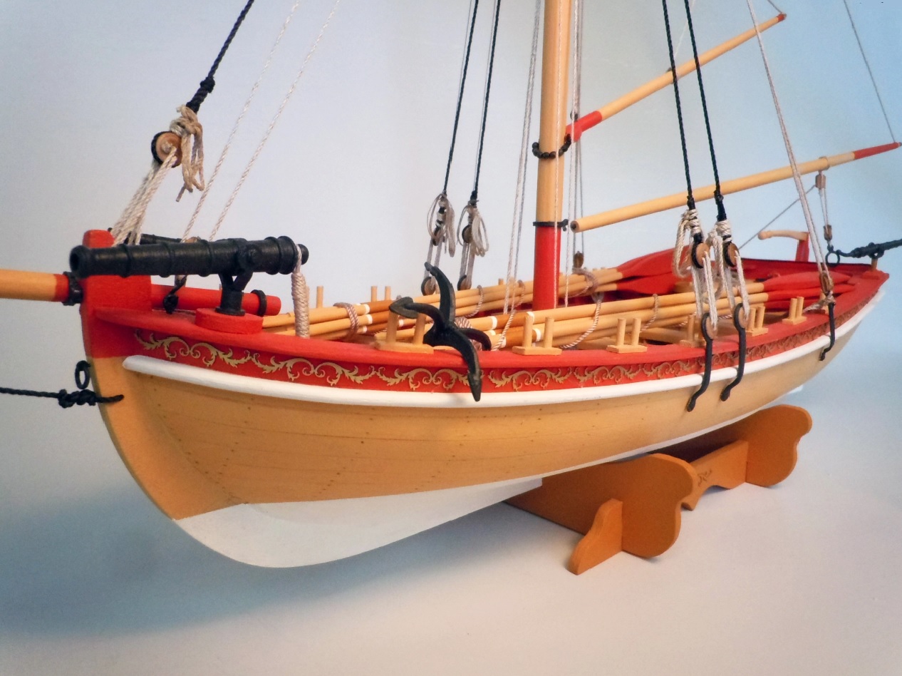 Model Shipways 18th Century Armed Longboat 1:24 Scale Metal & Photo-Etched Brass Kit Laser Cut Wood 