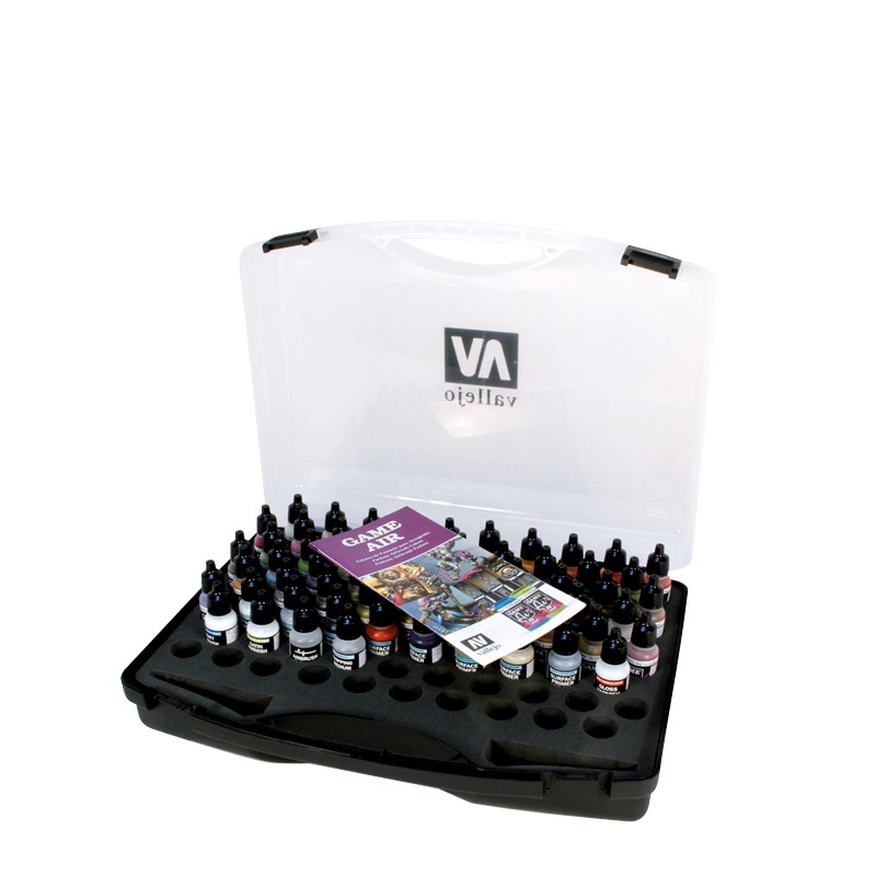 AV Vallejo Basic Game Air Colors & Ultra Airbrush Set in Carry Case # 72871 