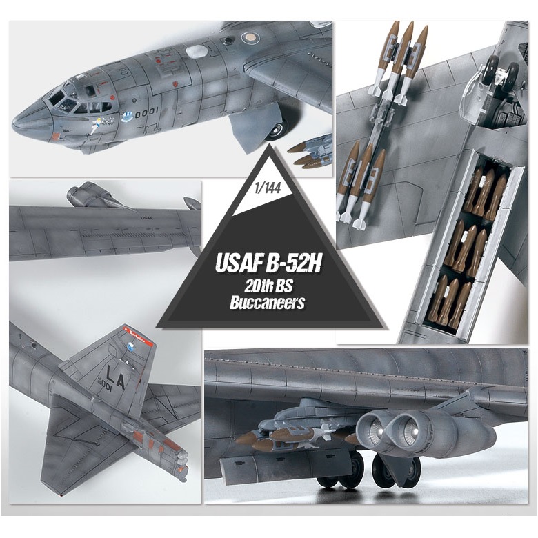 1/144 US Air Force B-52H Stratofortress Buccaneers Kunststoff Modell #12622 ACADEMY 